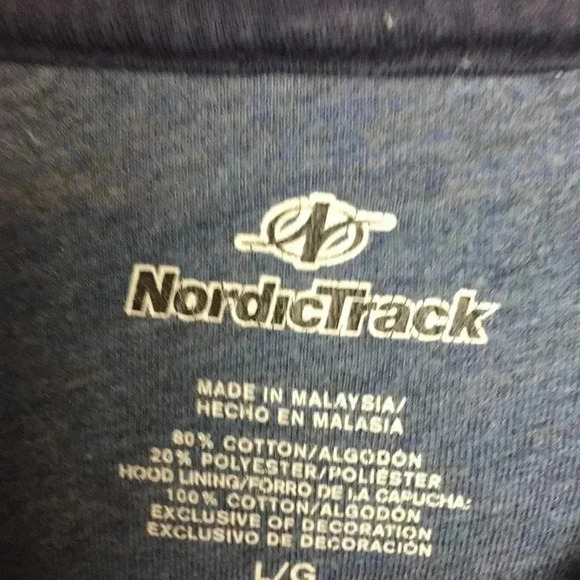 NordicTrack Pullover Hoodie Size Large - Picture 5 of 6